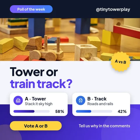 Block Poll Seam Cards – Instagram post template
