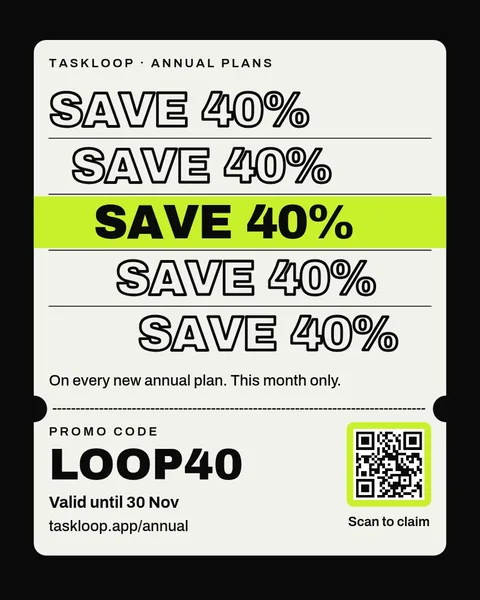 Loop Ticket Repeat Sale – Instagram post template