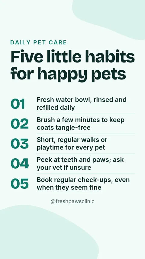 Fresh Paws Care Tips – Instagram story template