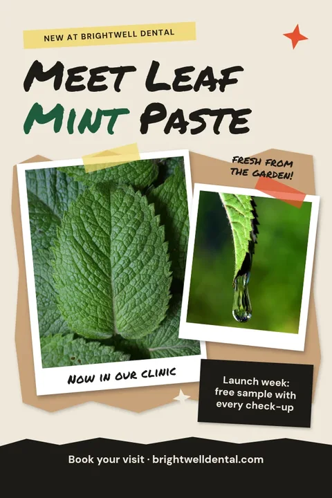 Leaf Mint Stacked Prints – Pinterest pin template