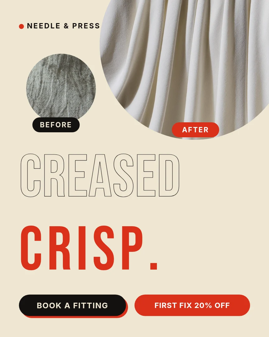 Creased To Crisp Circles – Instagram post template
