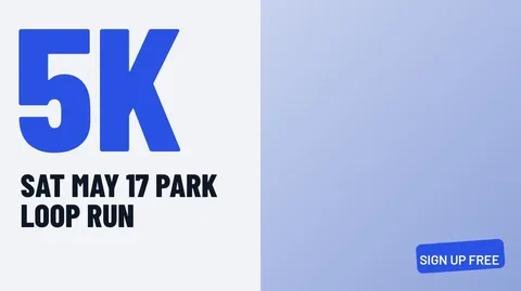 Race Day Number Thumb – YouTube thumbnail template