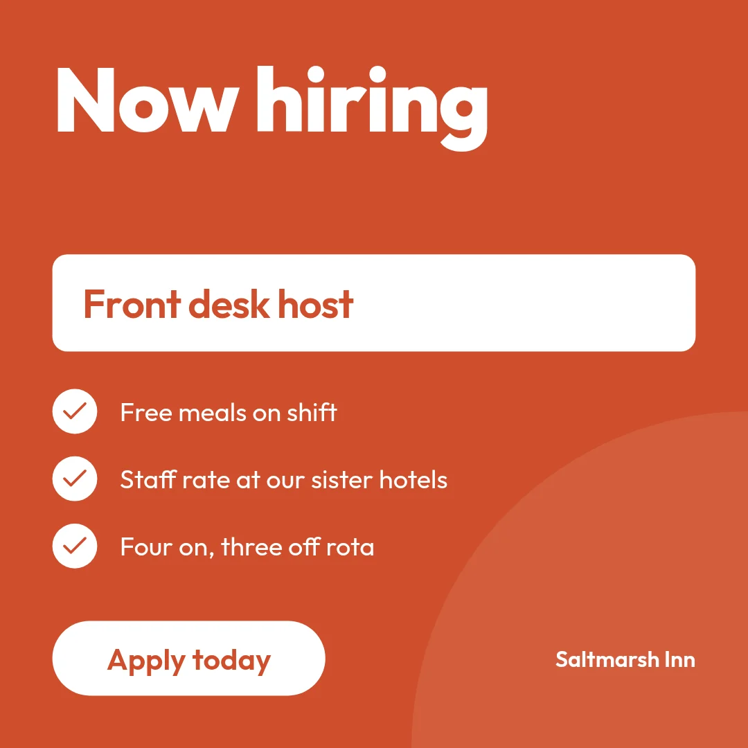 Hiring front desk – LinkedIn post template
