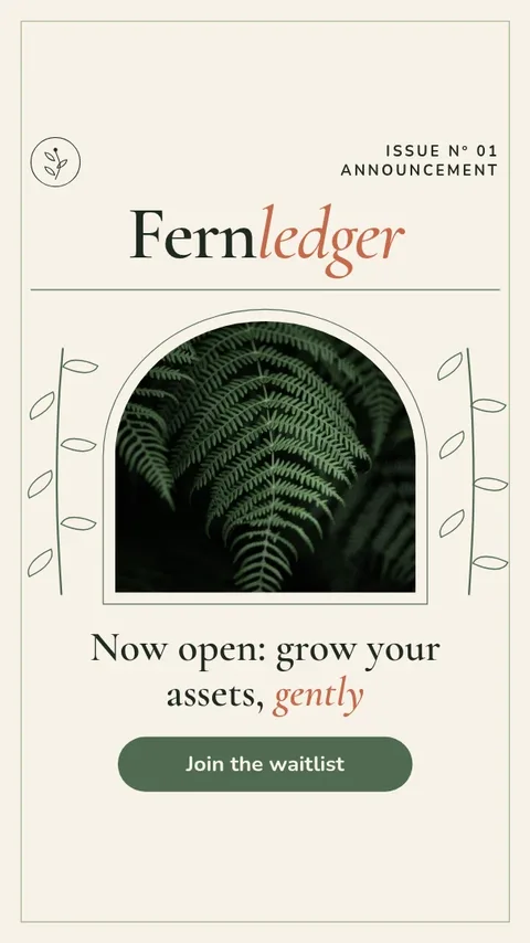 Fern Masthead Announcement Story – Instagram story template
