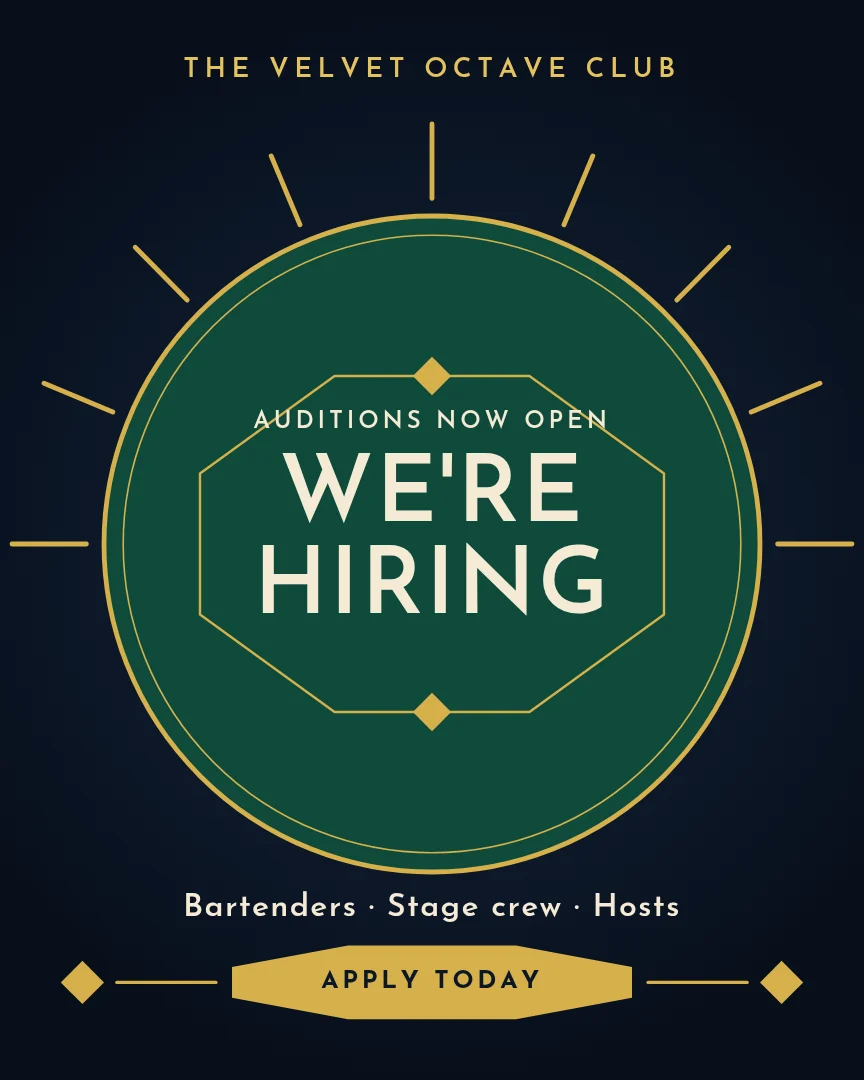 Emerald Fan Hiring Medallion – Instagram post template