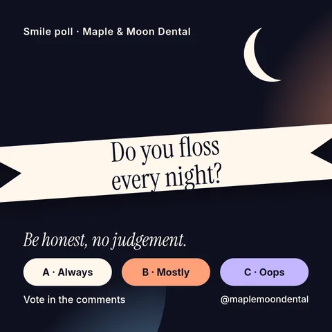 Aurora Floss Ribbon Poll – Instagram post template