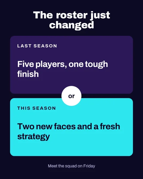 Roster Reveal Announcement – Instagram post template