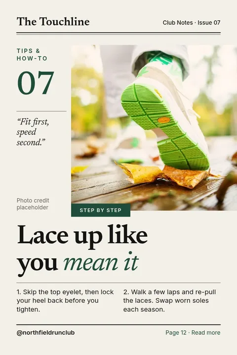 Touchline Lace-Up Feature – Pinterest pin template