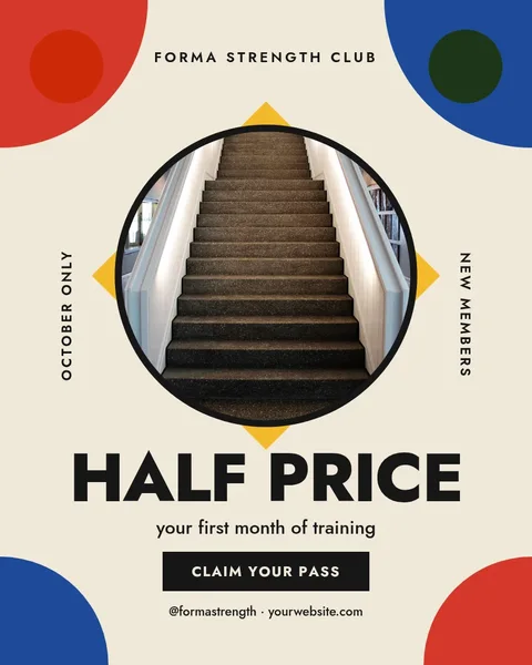 Mirror Stair Bauhaus Offer – Instagram post template