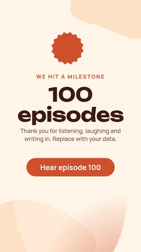 Show Milestone Number Story – Instagram story template