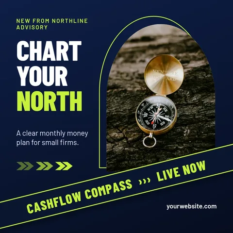 Northline Compass Diagonal Arch – LinkedIn post template