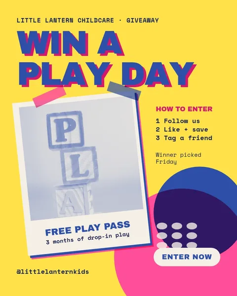 Pink Echo Play Pass – Instagram post template