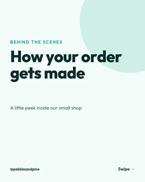 Behind the Shelf Carousel – Instagram carousel template, 6 pages