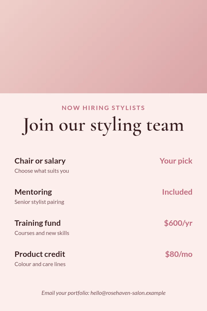 Chair Open Stylist Pin – Pinterest pin template