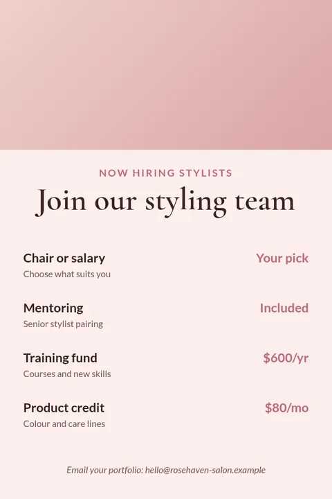Chair Open Stylist Pin – Pinterest pin template