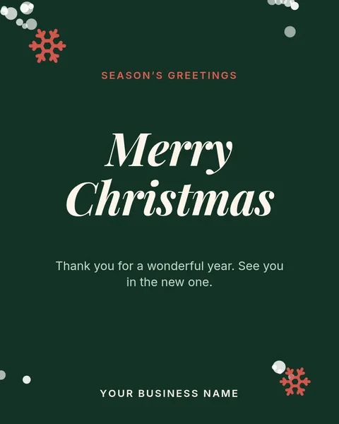Christmas greeting – Instagram post template