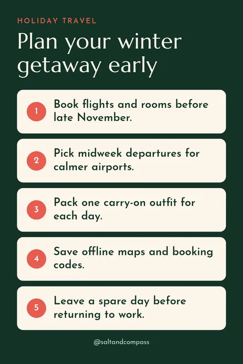 Holiday Escape Checklist – Pinterest pin template