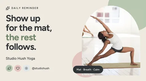 Window Arch Calm Quote – X post template