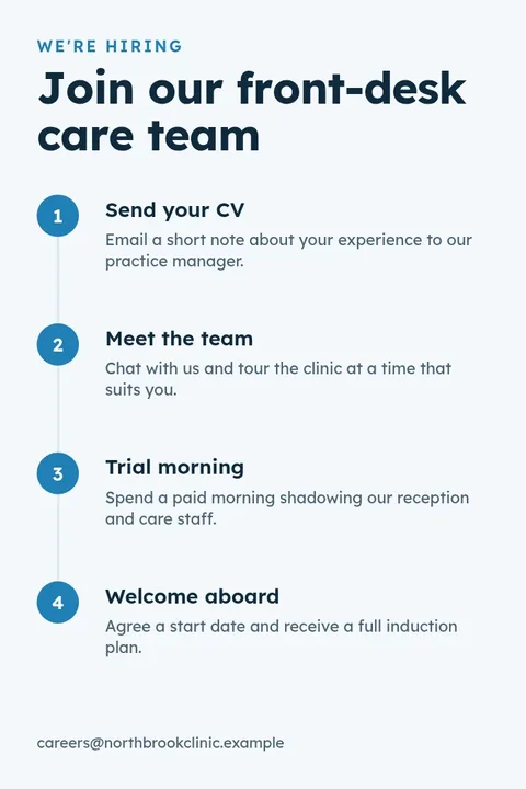 Join Our Care Team – Pinterest pin template