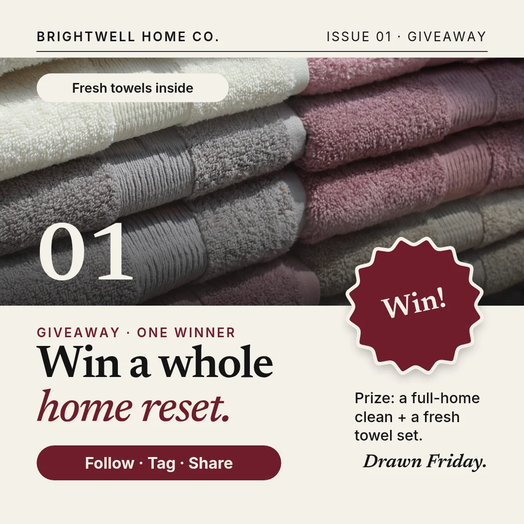 Oxblood Linen Cover Giveaway – LinkedIn post template