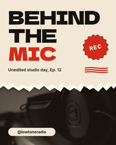 Torn Mic Behind Reveal – Instagram post template