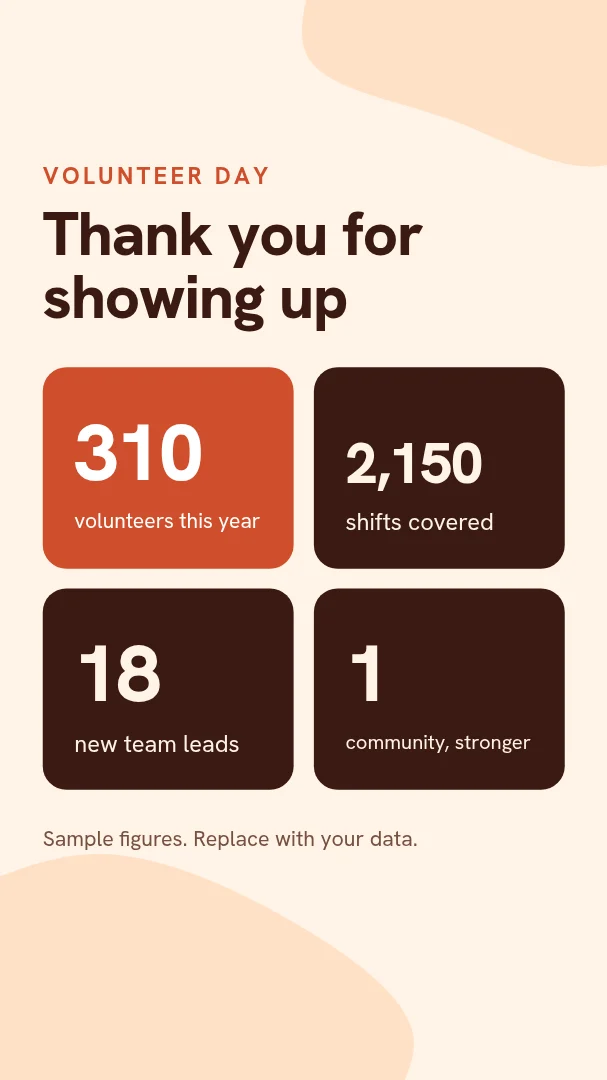 Volunteer Day Thank You – Instagram story template