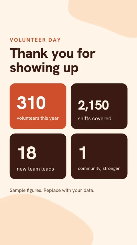 Volunteer Day Thank You – Instagram story template