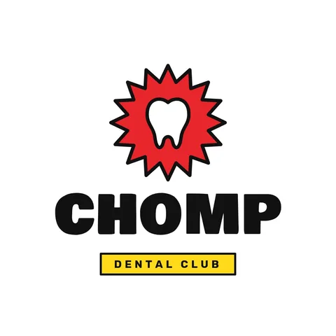 Chomp Burst Tooth Logo – Logo template