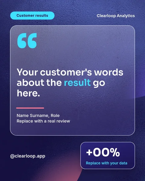 Frosted Quote Glow Panel – Instagram post template