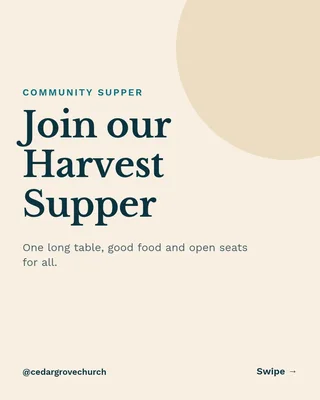 Harvest Supper Event Carousel, page 1