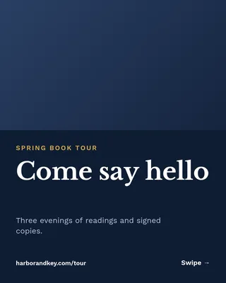 Book Tour Stops Carousel, page 1