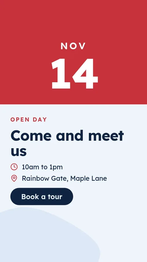 New Term Open Day – Instagram story template