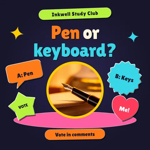 Ink Poll Sticker Stage – LinkedIn post template
