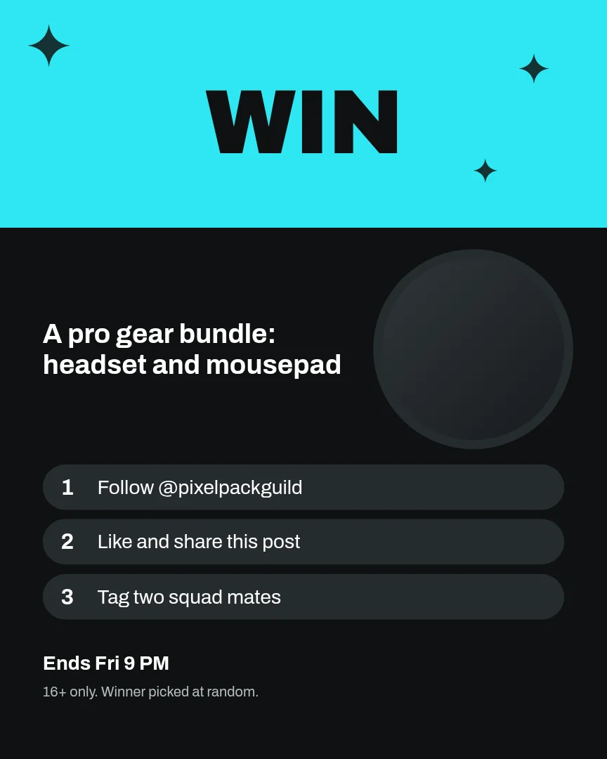 Neon Loot Crate Giveaway – Instagram post template