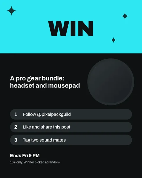 Neon Loot Crate Giveaway – Instagram post template