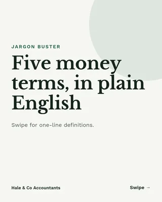 Glossary carousel, page 1