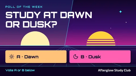 Dawn Dusk Split Poll – X post template
