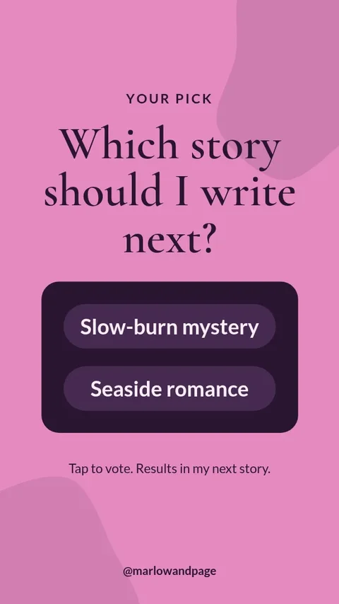 Next Chapter Poll Story – Instagram story template