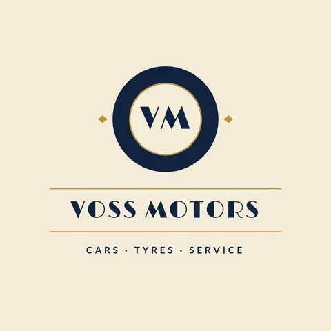 Deco Tyre Monogram Lockup – Logo template