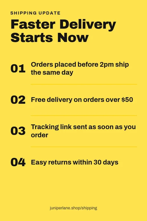 Shipping Update Pin – Pinterest pin template