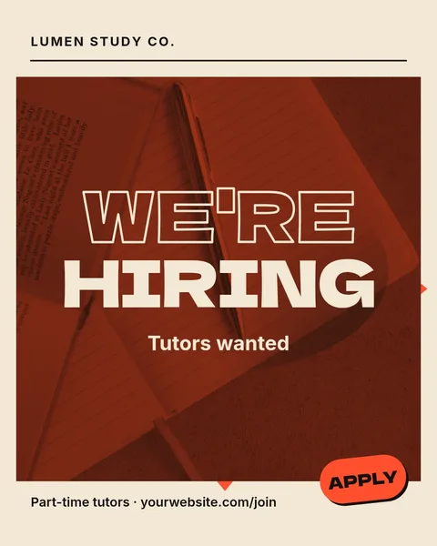 Giant Seal Hiring Poster – Instagram post template
