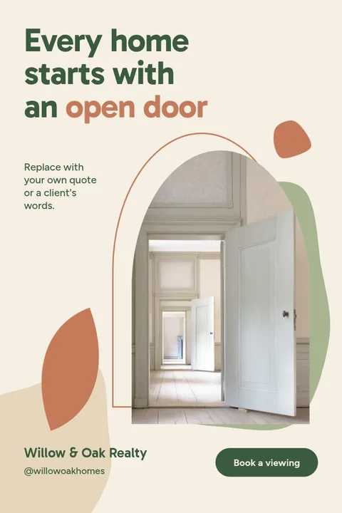 Open Door Arch Blossom – Pinterest pin template