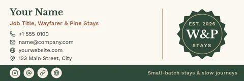 Forest Seal Signature Bar – Email signature template