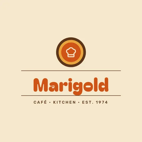 Marigold Groove Chef Hat Logo – Logo template