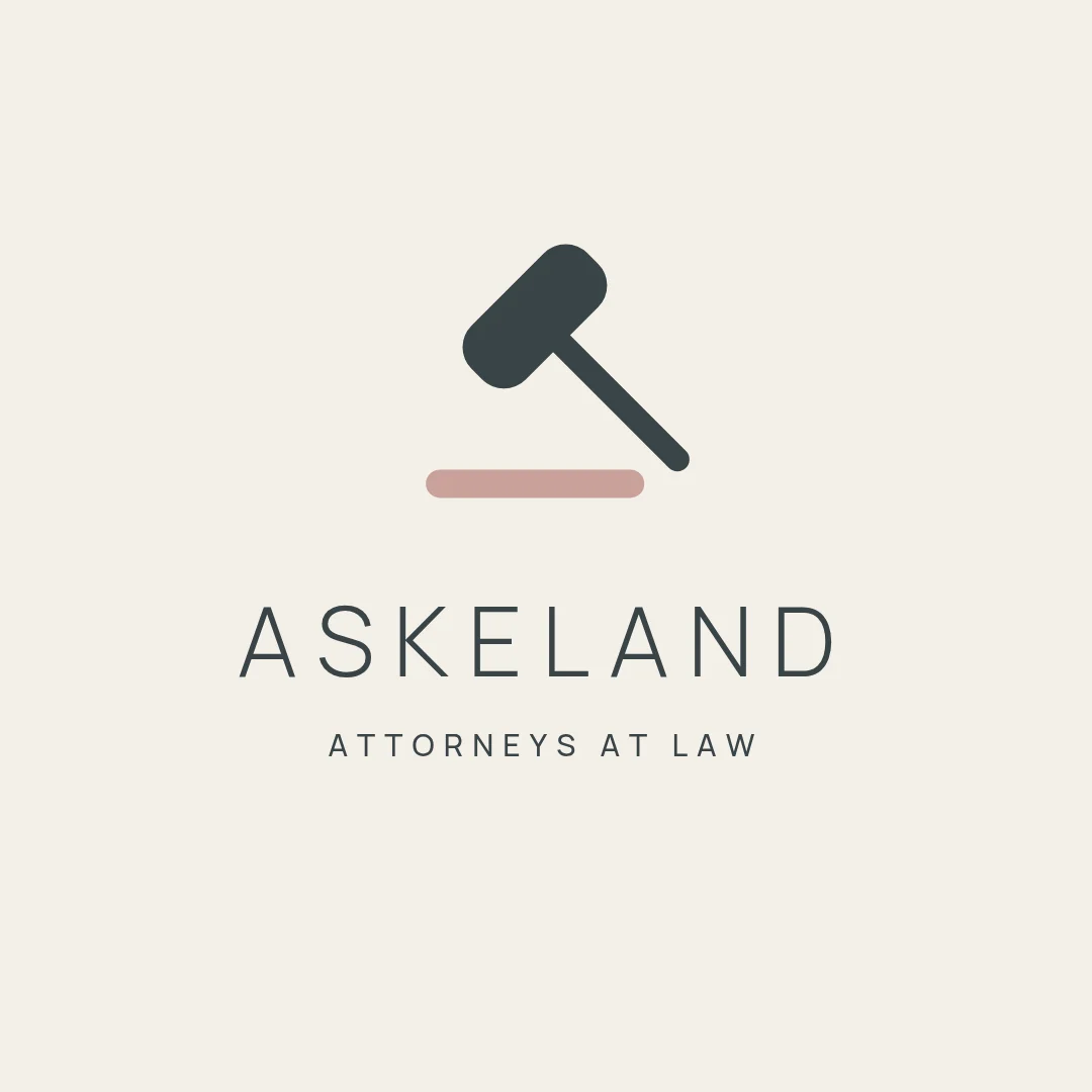 Askeland Tilted Gavel Logo – Logo template