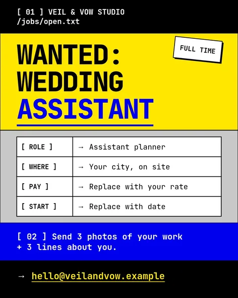 Vow Desk Job Board Bands – Instagram post template