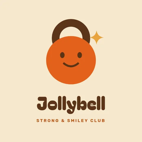 Jollybell Smiling Kettlebell Logo – Logo template