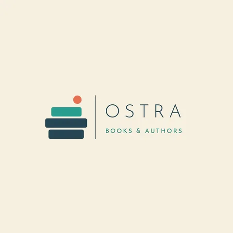 Ostra Offset Book Stack Logo – Logo template