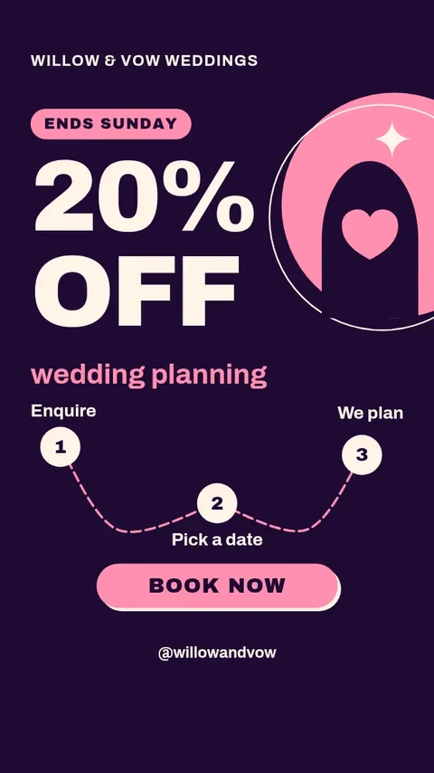 Plum Path Vow Offer – Instagram story template