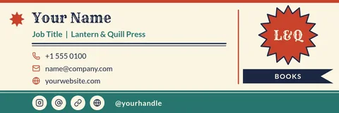 Lantern Press Seal Signature – Email signature template